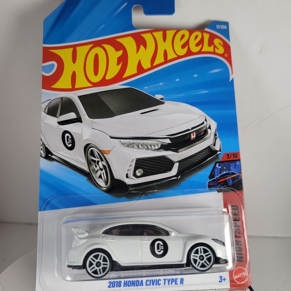 Hot Wheels White Honda Civic Type R Toy Car